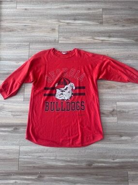 VINTAGE Georgia Bulldogs Red Graphic Tee